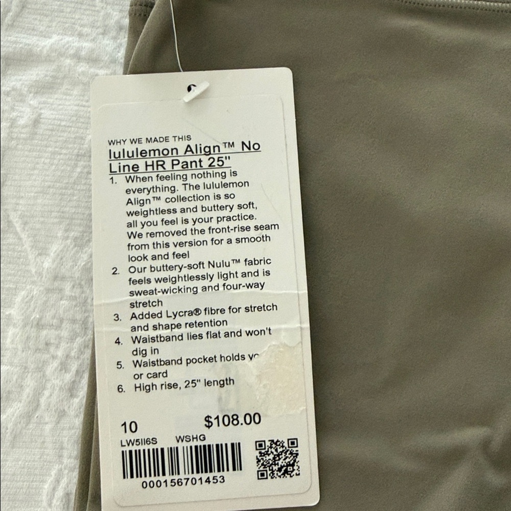 lululemon athletica align no line he pants 25